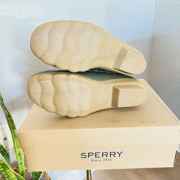 SPERRY TOP-SIDER Syren Gulf Camo Duck Toe Boot, Rain Boot, Green Camo, 8.5, NWT - Picture 9 of 16